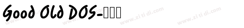 Good Old DOS字体转换
